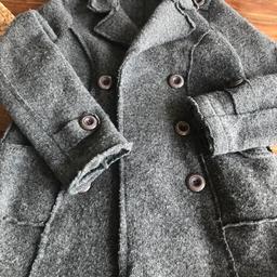 Giacca da uomo grigia in lana - Made in Italy - 80% lana, caldissima e originale - taglia L (veste M-L)