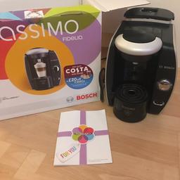 Hi we are selling our tassimo machine, great for the coffee and hot chocolate lover! We just don’t use it any more. The model number is TAS4011GB. It is in the box. Willing to post for additional cost of £5.95.
