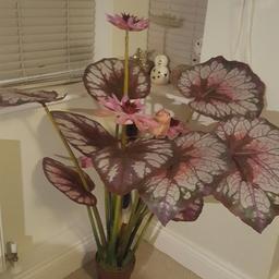 Artificial Lotus plant for sale. Good quality and look very real.
