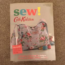 Fun sewing projects in Cath Kidston’s SEW book. New with bag, sewing pattern and instructions.