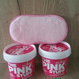 2 x brand new up opened tubs 
with pink cleaning pad all brand new