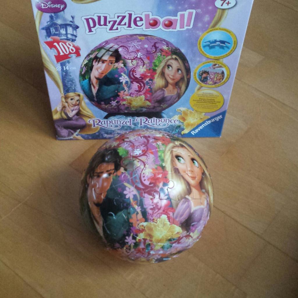 Verkaufe einen Puzzleball von Ravensburger mit dem Motiv "Rapunzel" vollständig und mit Originalverpackung. Es sind 108 Teile.
leichte Gebrauchsspuren siehe Bild

Selbstabholung oder Versand gegen Aufpreis möglich.

Nichtraucherhaushalt

Keine Garantie, keine Rücknahme