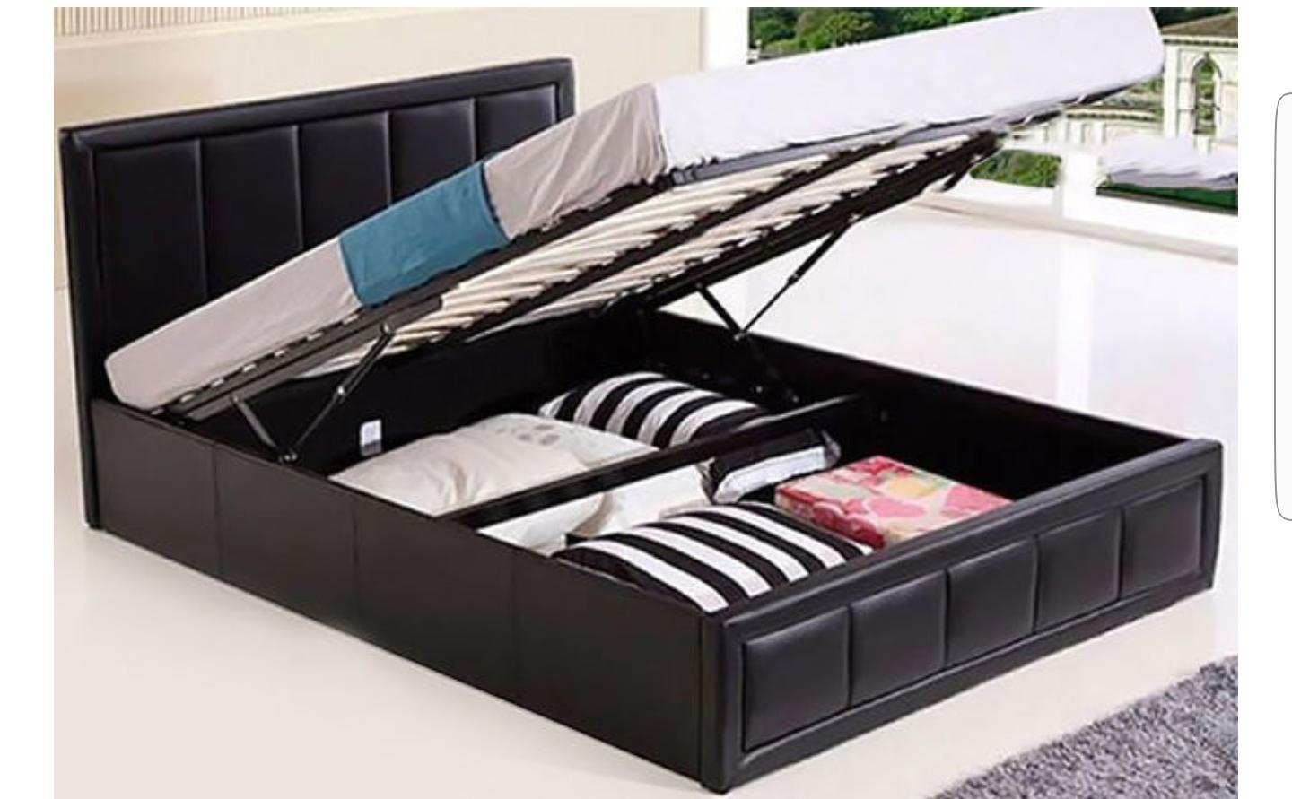 double ottoman bed with mattress same as pic in B79 Tamworth für 60,00