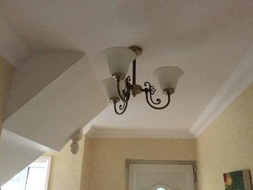 Buy & Sell Surrey Guildford - Photos for Chandelier & 2 Separate Lamp Shades