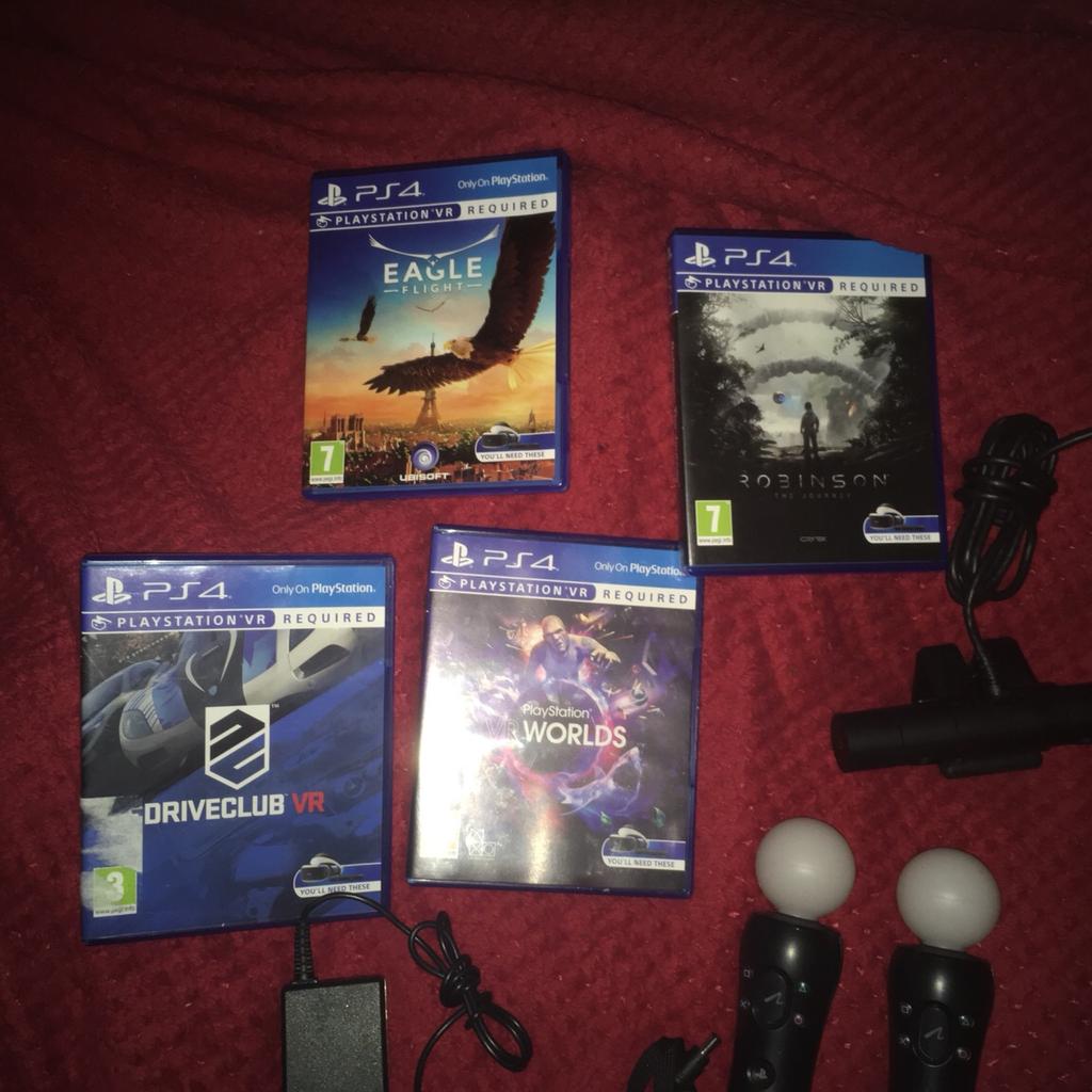 PS4 VR 2 edition with nunchucks and games in Middleton St George