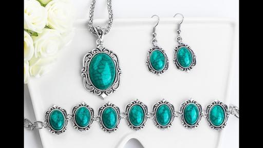 Buy & Sell West Midlands Walsall - Photos for Vintage Tibetan Silver Turquoise Set