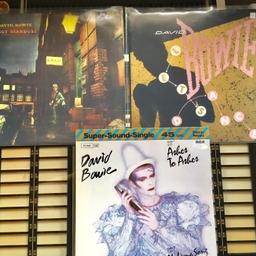 Hallo,

Ich verkaufe hier drei David Bowie Platten
1. Ziggy Stardust Lp 
2. Ashes To Ashes 12“ Single
3. Lets Dance 12“ Single

Alle 3 in Vg- Zustand . Am liebsten alle 3 zusammen für 25€, evtl. auch getrennt abzugeben.

Bei Interesse Pn , Lg Steffen.