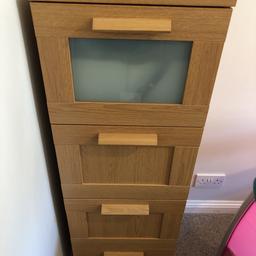 Ikea chest of drawers. Four draw unit. As new. 

124 cm height x 40 cm wide x 42 cm deep