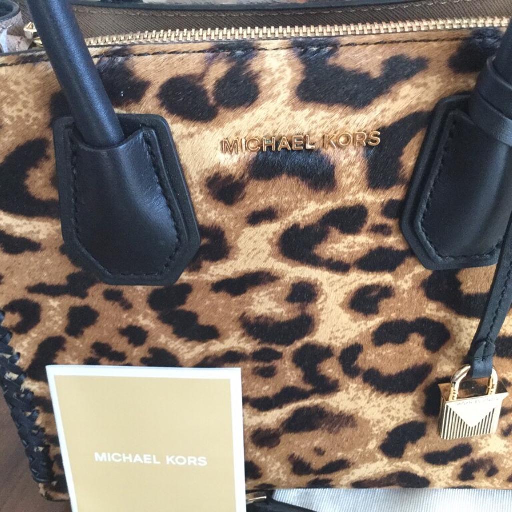 Michael kors leopard clearance tasche