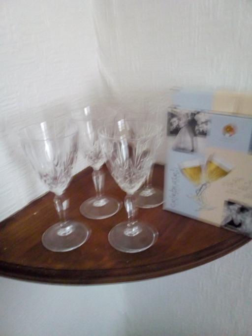 Buy & Sell West Yorkshire Kirklees - Photos for 24% lead crystal wine glasses 4 boxed brand n