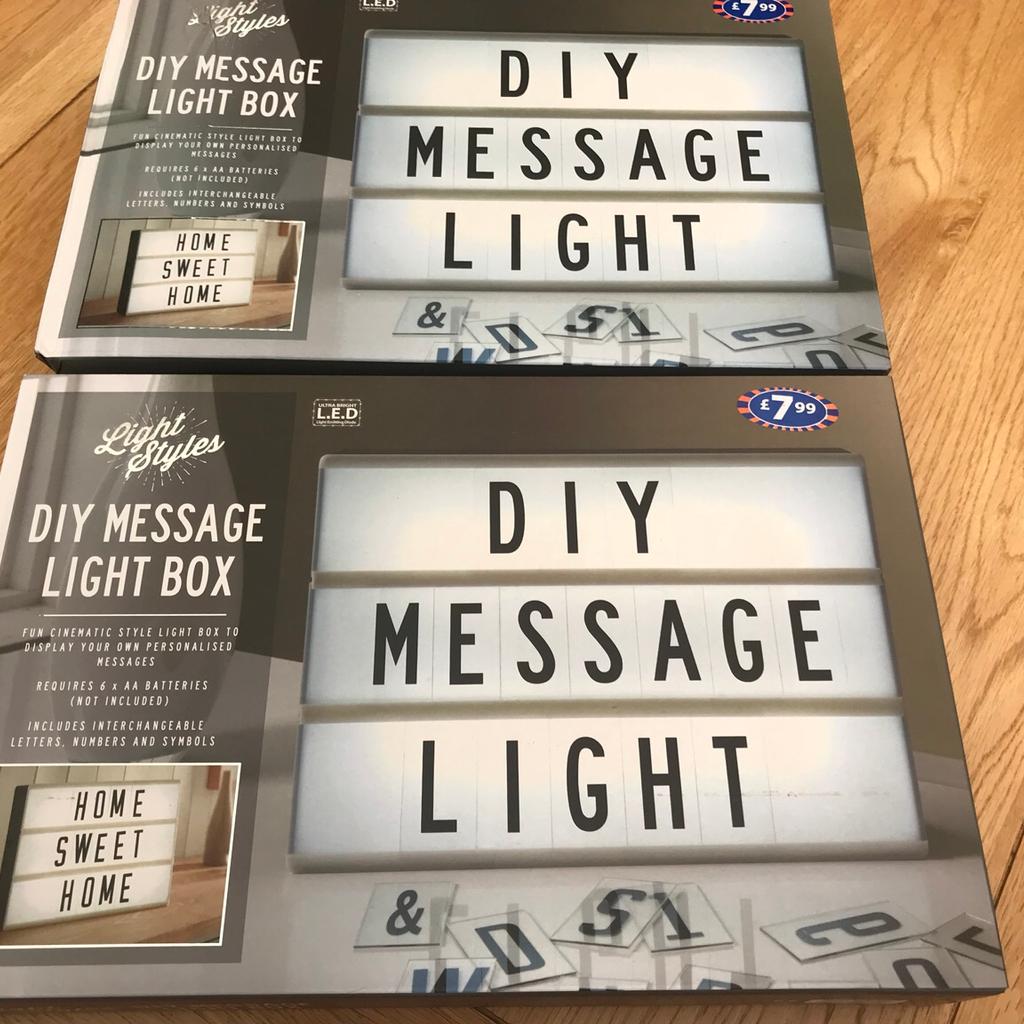 Message light boxes in CH7 Mold for £8.00 for sale | Shpock