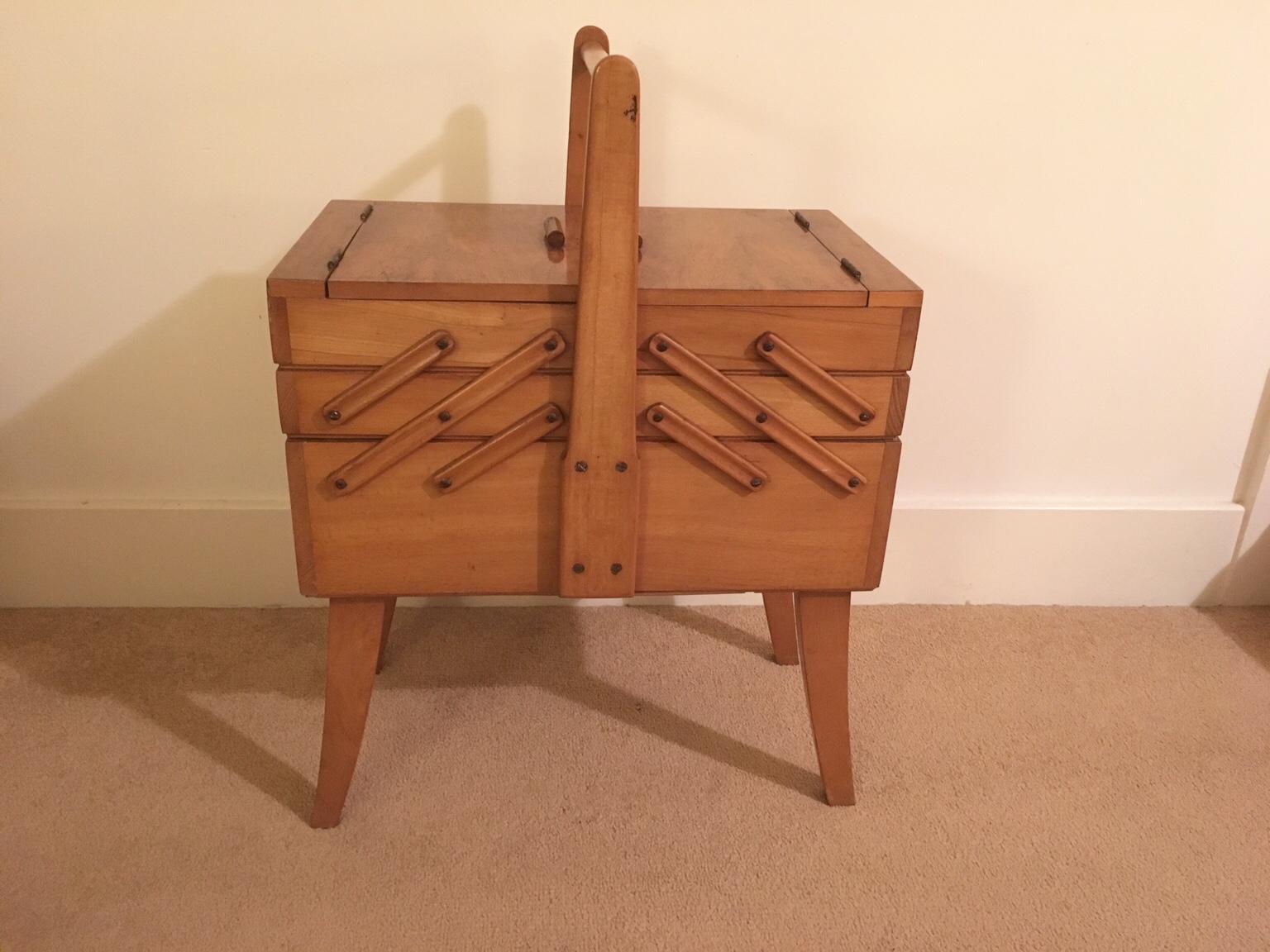 Vintage Cantilever Sewing Box Walnut in ME14 Maidstone for £39.99 for