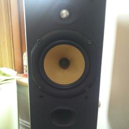 Bowers and Wilkins 602/2
good condition,sound good complete with stands,one cover has lug broken but it still stays on and does not effect performance,selling as Mrs says too many speakers