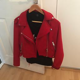 Red jacket and top worn once size small