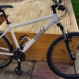 Very good condition. 21 gears, lockable front suspension, Kenda multi-terrain tyres. Includes Magnum Plus lock Inc. 3 keys and front and rear detachable spot lights.

Owned since new, log and warranty book Inc

Pick up only. Sensible offers welcome.