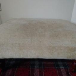 Very large pouffie, can easily seat an adult. Measures 30" x 25". Cost £250 new. Very good condition. Open to offers as need space for Christmas tree 😊