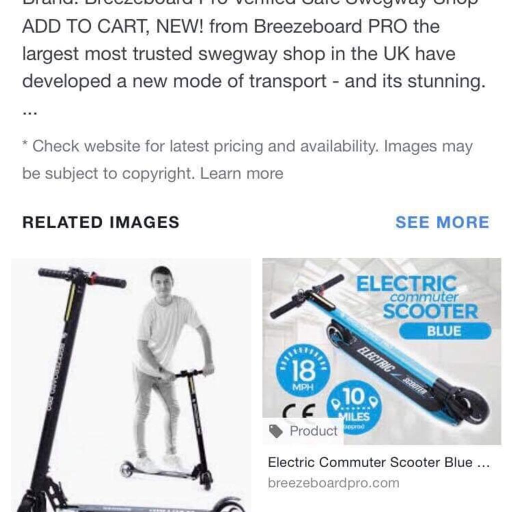 Breezeboard pro electric scooter in FY4 Side for £250.00 for sale Shpock