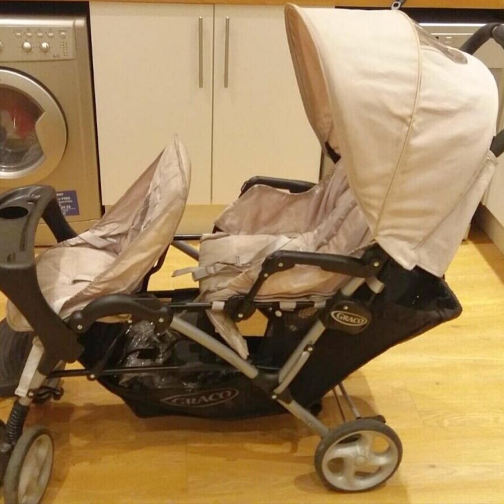 GRACO - Poussette multiple Stadium Duo biscuit