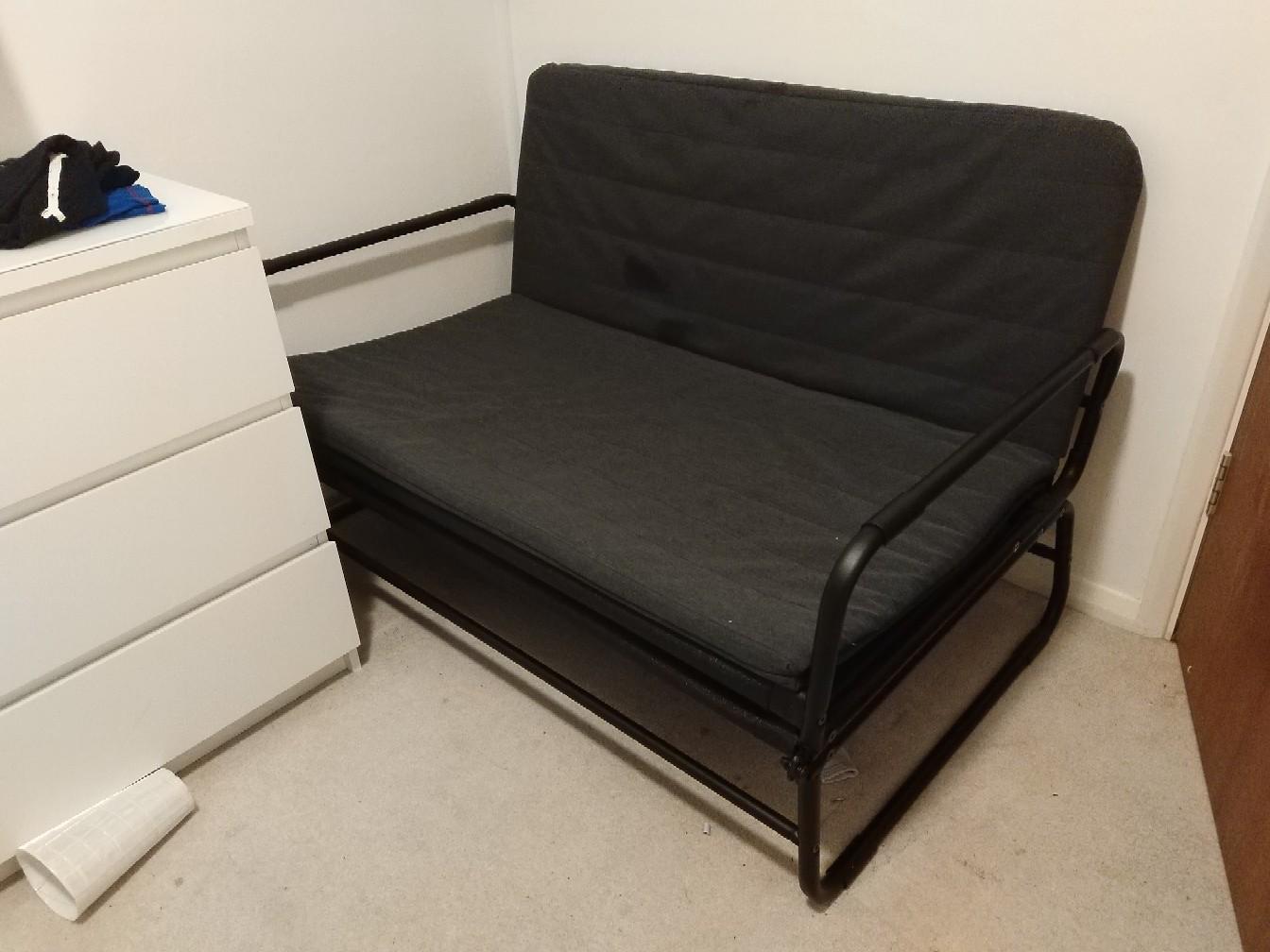 Ikea Hammarn Sofa Bed (Grey/Black) in ME12 Swale for £40.00 for sale