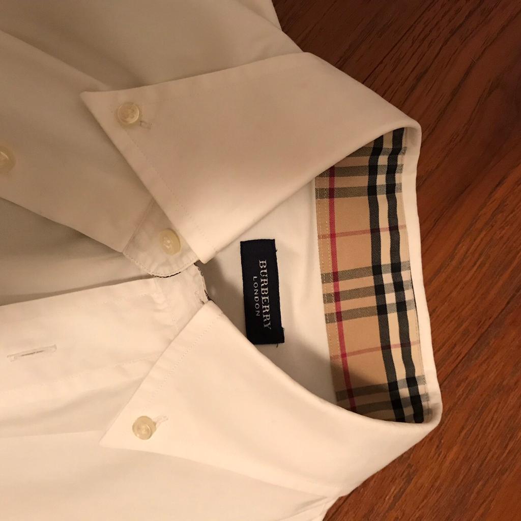 Camicia bianca hot sale burberry uomo