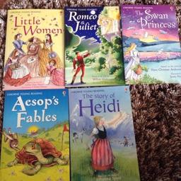 Five Osborne young readers books. Classic tales adapted for a younger audience. Very good condition.