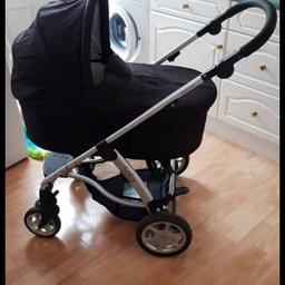 it has been used daily so does have signs of usage but nothing major and will definitely last another baby :)
Comes with rain covers, winter 'sleep bag' material cover and also baby insert for the car seat and adaptors.
you are welcome to come and view before purchase.