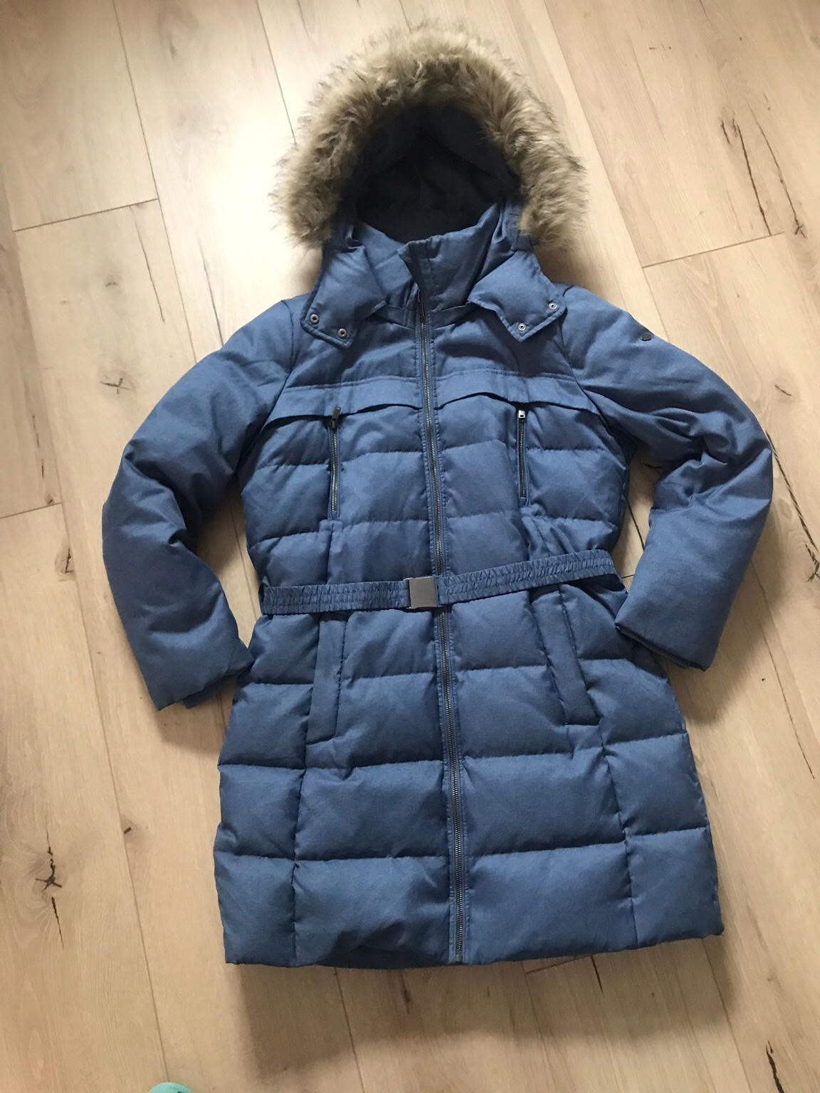 edc wintermantel blau