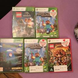Xbox 360 games- Minecraft- Indiana Jones- Terraria
All 5 games for sale as a bundle.
Collection only.
