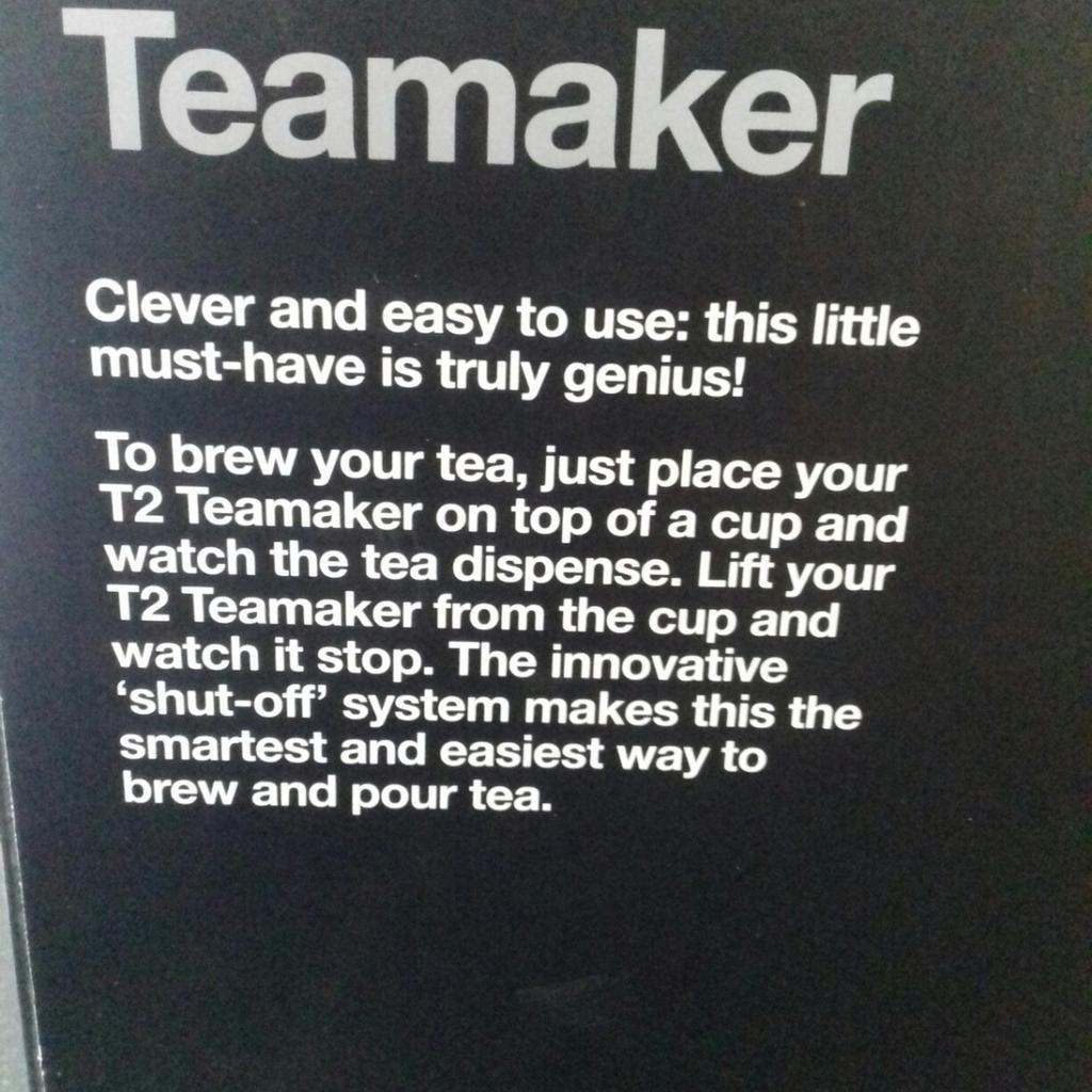T2 Teamaker in TW19 Hillingdon für 8,00 £ zum Verkauf Shpock DE