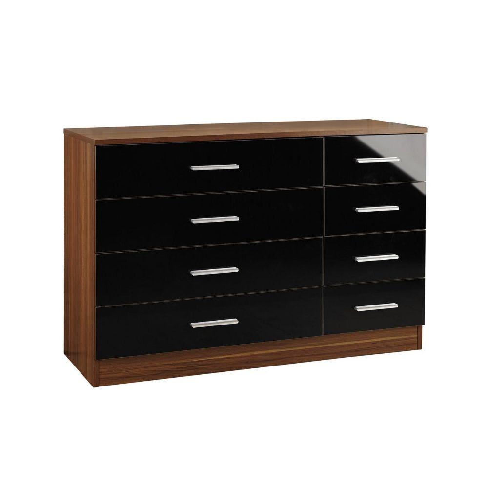 Multi Chest of Drawers 4 + 4 Black Walnut in M350BN Failsworth for £85.