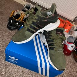 Adidas Equipment Support ADV
Green/black/pink
Good condition 
Size 7