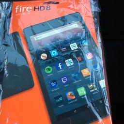 Here I have a kindle fire hd8 for sale never been used