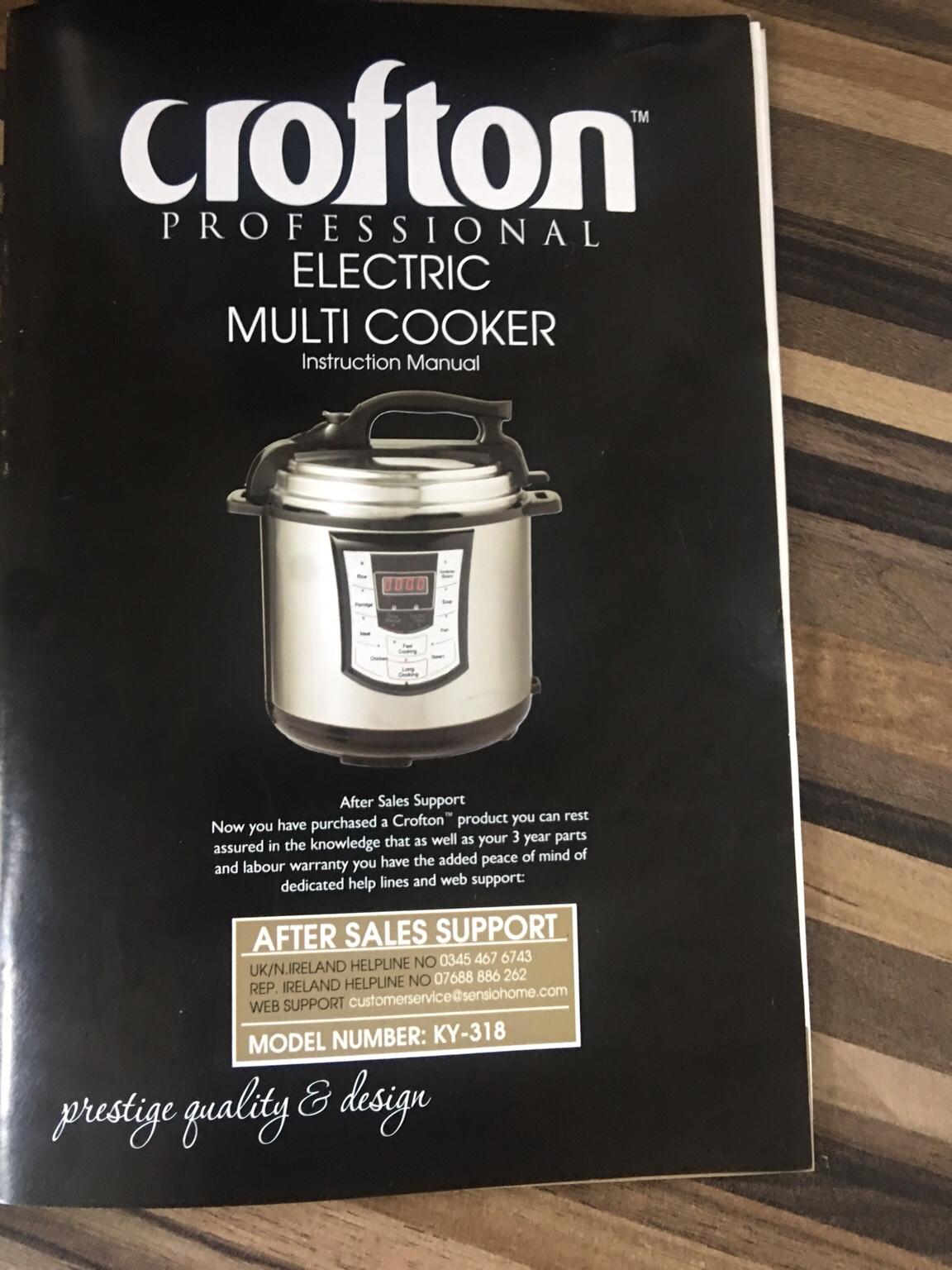 Crofton electric multi/cooker pressure steams in LS25 Leeds for £10.00 for sale Shpock