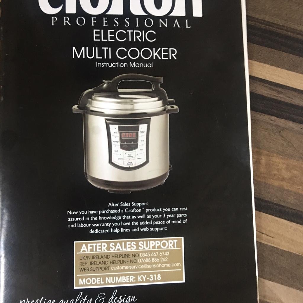 Crofton electric multi/cooker pressure steams in LS25 Leeds for £10.00 for sale Shpock