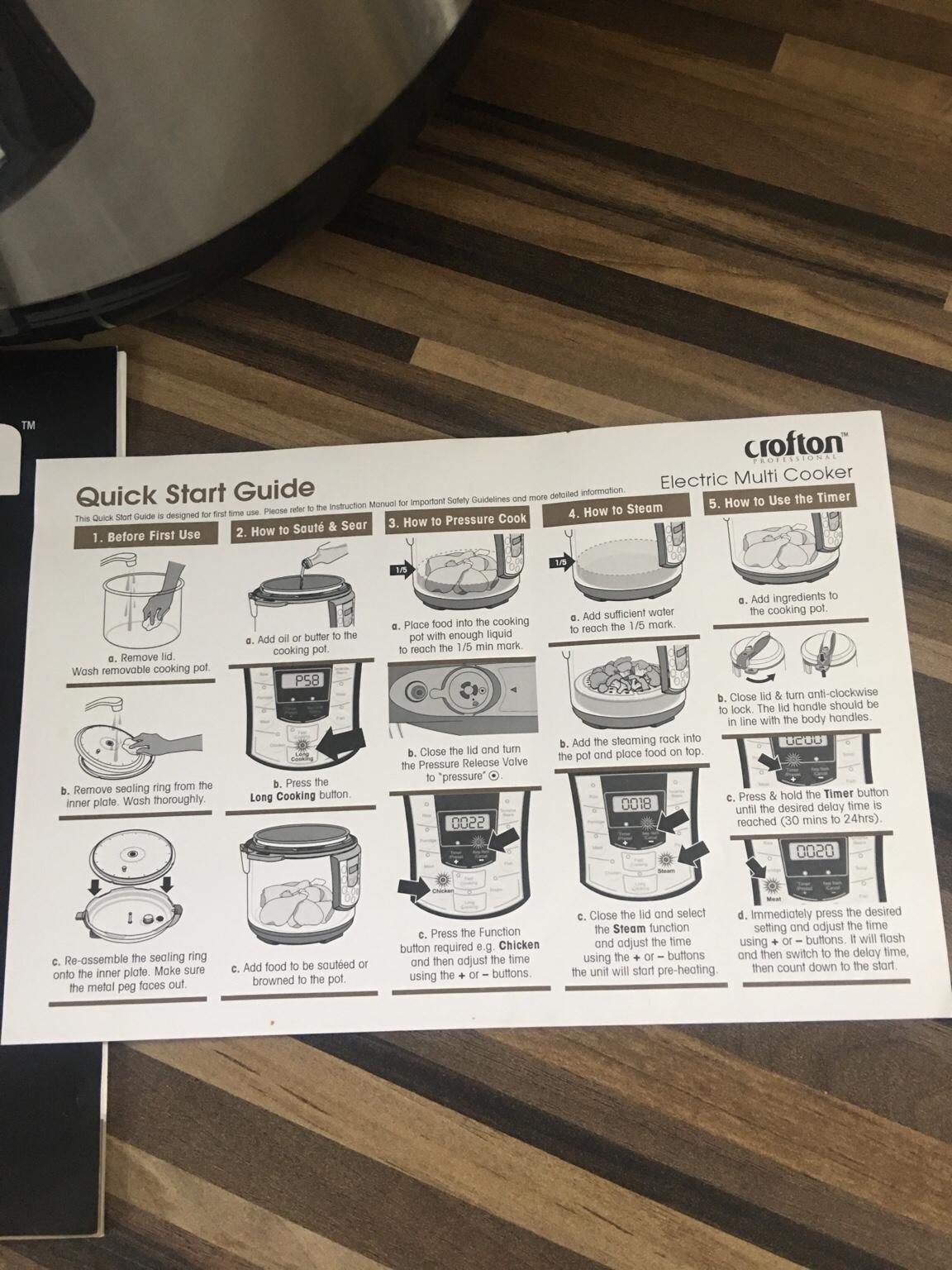 Crofton electric multi/cooker pressure steams in LS25 Leeds for £10.00 for sale Shpock