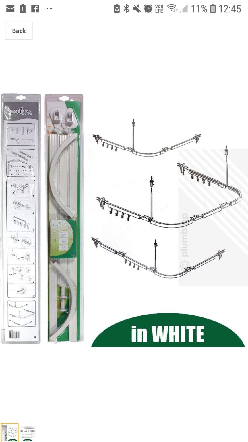 Eco Spa shower curtain track. in Capel Hendre for £8.00 for sale Shpock