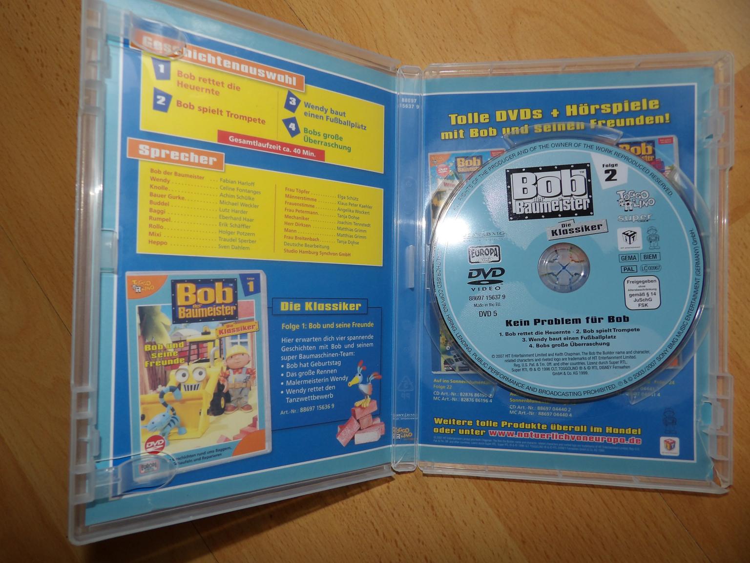 DVD Bob der Baumeister Kein Problem für Bob F in 97274 Leinach für 2,00 ...