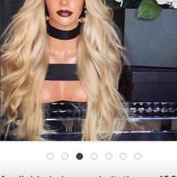 Never worn gorgeous human hair 22” in a ombré blonde colour with brown roots, this wig can be curled, straightened, dyed etc. 

For any more info comment below♥️