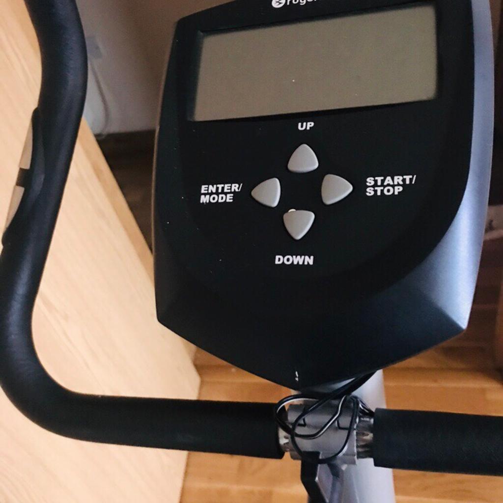 roger black exercise bike display