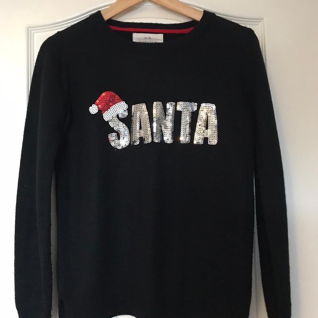 Ladies black Christmas jumper. Size Small in S42 Chesterfield für 5,00