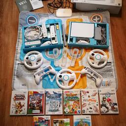 Zum Verkauf steht eine voll funktionstüchtige selten benutzte Nintendo Wii.
Alles was auf dem Foto zu sehen ist, ist Bestandteil dieses Angebotes.