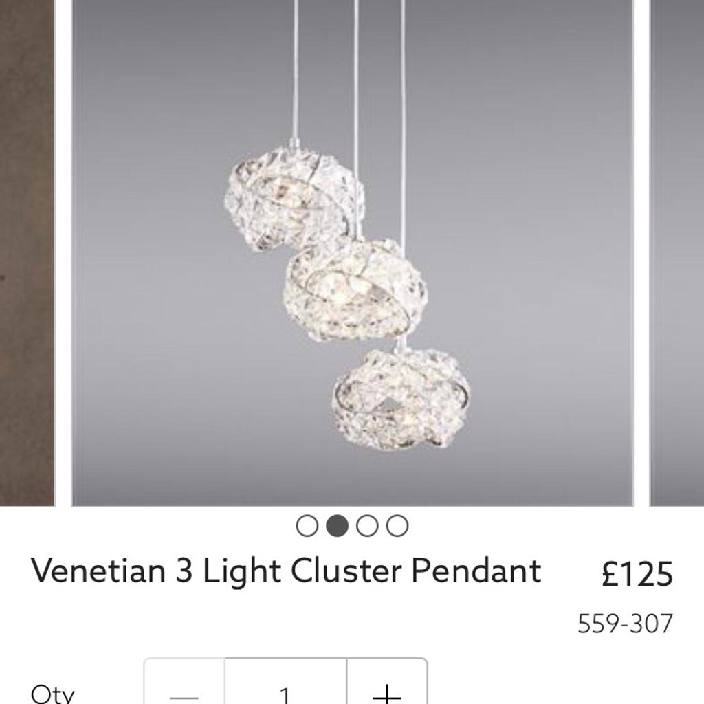 Next venetian 3 on sale light pendant