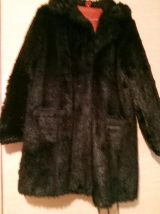 Buy & Sell Lancashire Hyndburn - Photos for Worn once Faux Fur 3/4 length size 14