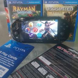 ps vita slim boxed like new only selling as son wanted different one comes with 2 top games