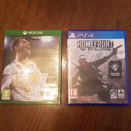 fifa 18 and Home front.
£4 each or both for £7.