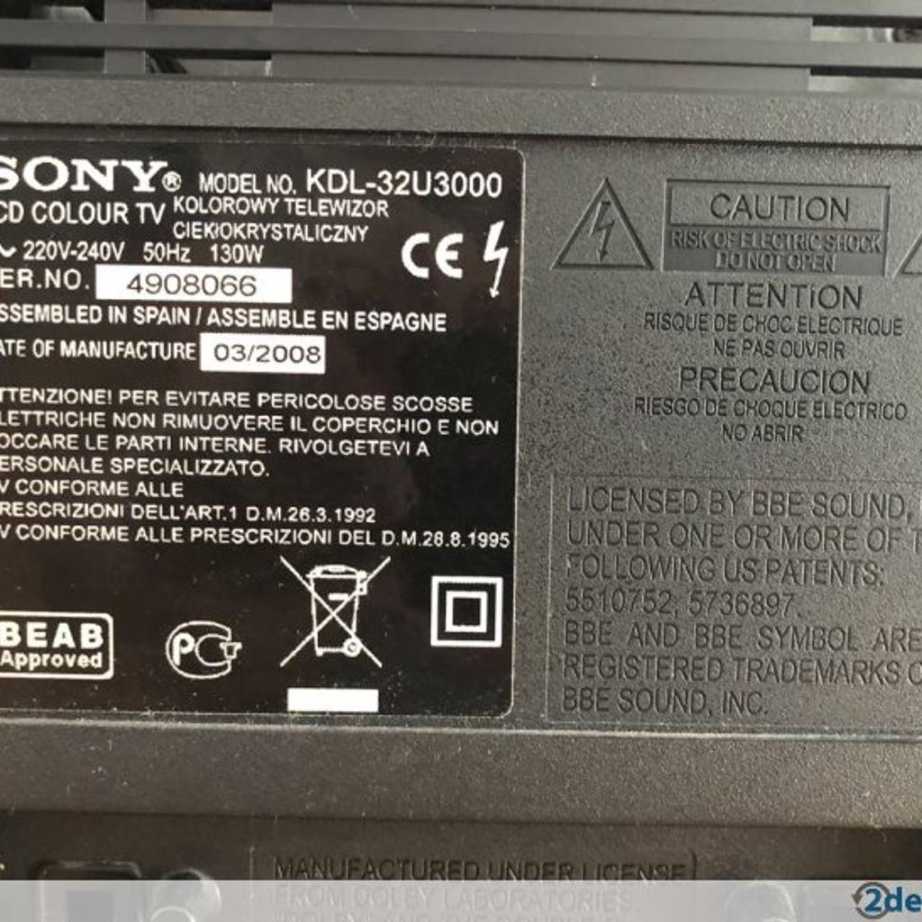 Sony bravia 32 inch hd ready hu3 area collect in HU5 Hull for £40.00 for sale Shpock