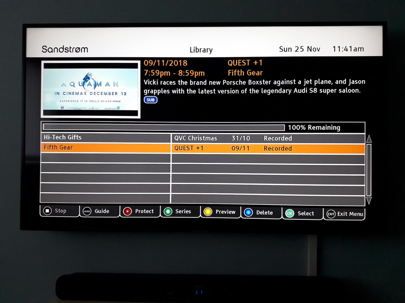 Sandstrom HD Freesat recorder 500GB in S70 Barnsley for £30.00 for sale Shpock