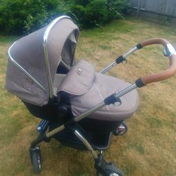 in great used condition
full travel system
car seat and isofix included
rain cover for pram and car seat included