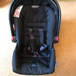 Nearly new birth to 13kg GRACO baby car seat. Only used half a dozen times as is grandparents. Still in Excellent condition. Collection S75.