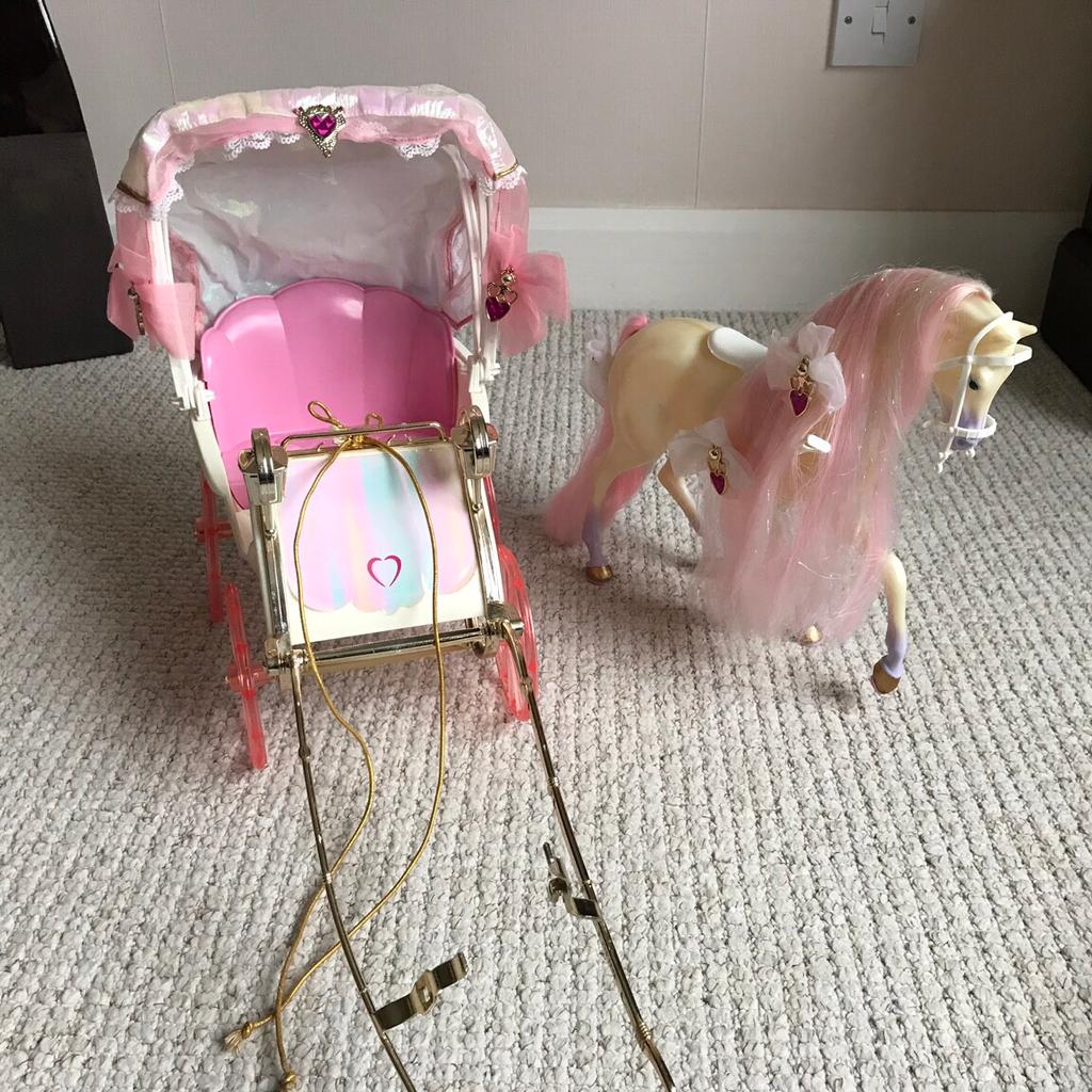 Barbie crystal discount horse and carriage